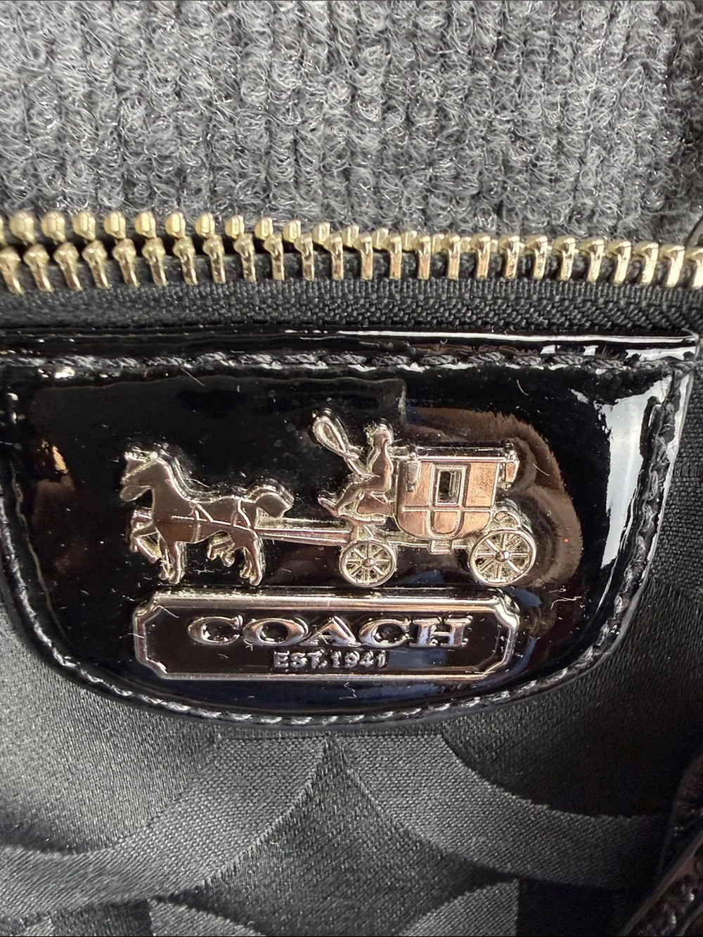 Coach Madison Lindsey Op Art Satchel  Bag with Removable Strap - NICE!